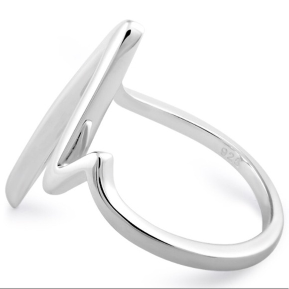 Solid 925 Silver Heartbeat Ring - Picture 4 of 4